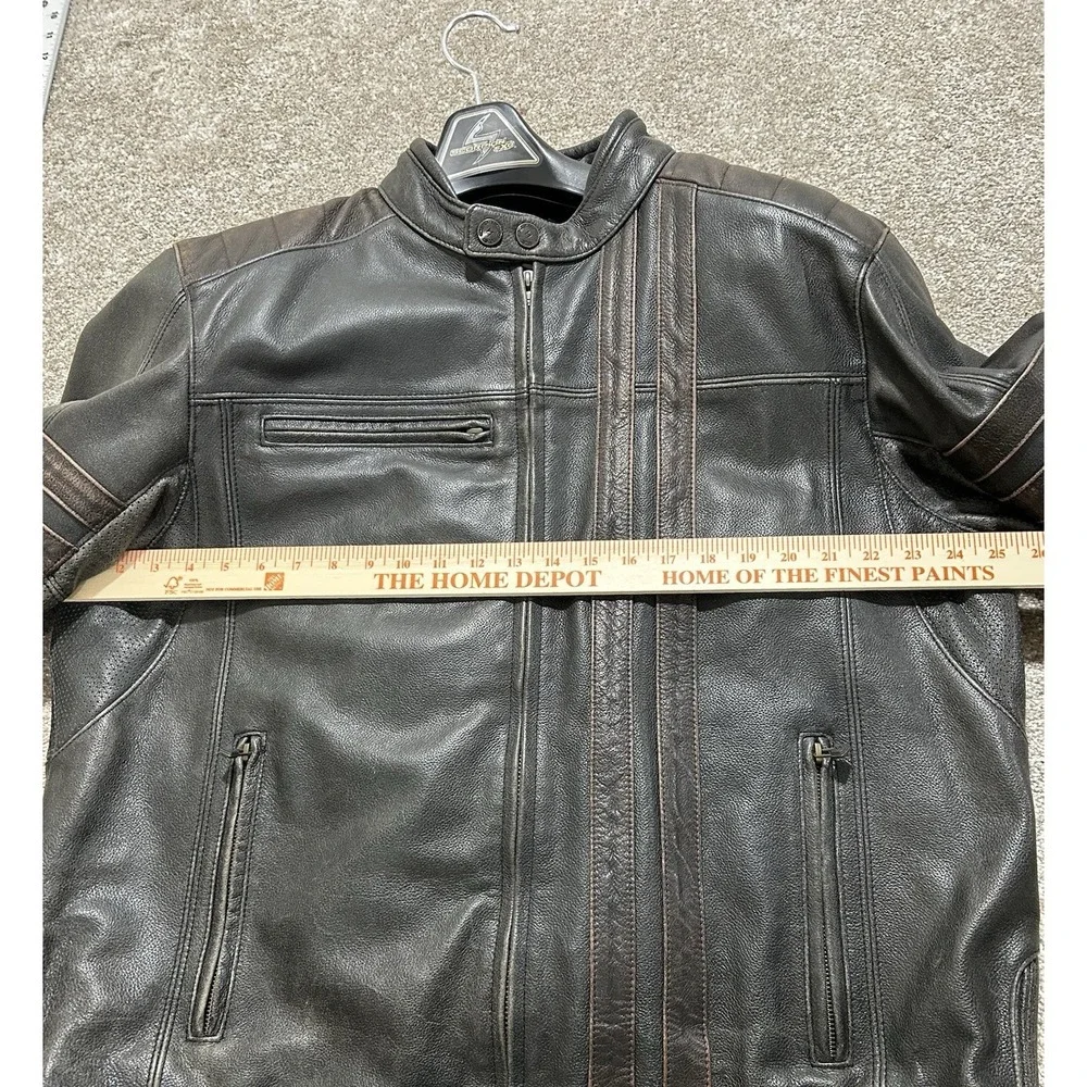 Scorpion 3XL‎ 1909 Vintage Biker Armored Padded Motorcycle Leather Jacket